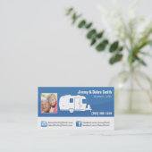 Reise-Anhänger RV/Campings-Karten Visitenkarte (Stehend Vorderseite)