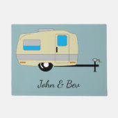 Reise-Anhänger RV-Campings-Lebensstil Fußmatte (Vorderseite)