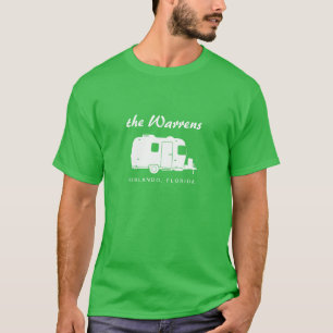 Reise-Anhänger RV-Silhouette-Grafik T-Shirt
