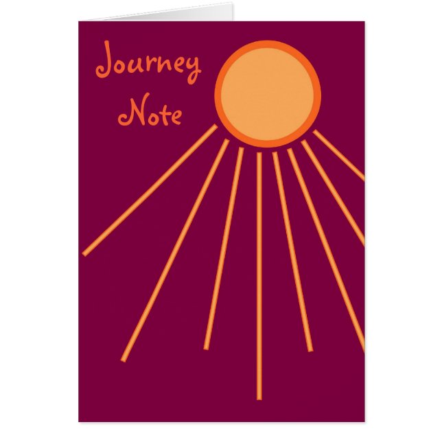 Reise-Anmerkung (Vorne)