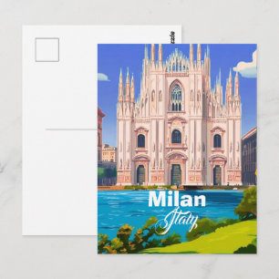 Reise-Ansichtskarte Mailand Italien, Mailand Reise Postkarte