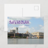 Reise-Ansichtskarte Savannah Georgia Postkarte (Vorne/Hinten)