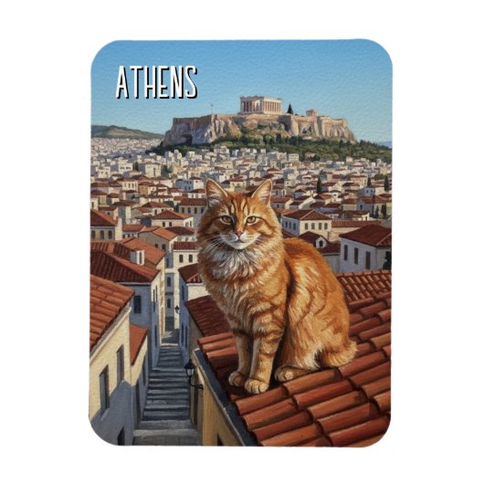 Reise Athen Plaka Griechenland Magnet (Vertikal)