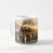 Reise auf dem Dampfzugglas Kaffeetasse (Vorderseite Links)