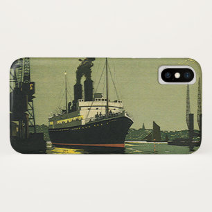 Reise auf einem Kreuzfahrtschiff im Hafen iPhone X Hülle