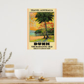 Reise Australien, Dunk-Insel, Poster (Küche)