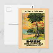 Reise Australien, Dunk-Insel, Postkarte (Vorne/Hinten)