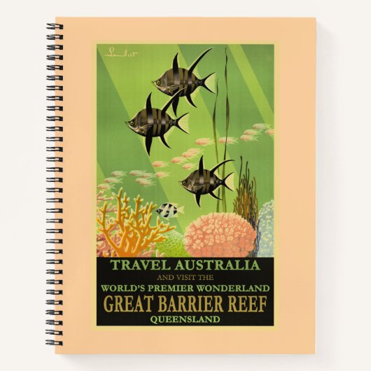 Reise Australien, Great Barrier Reef, Notizblock (Vorderseite)