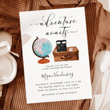 Reise Baby Shower Adventure erwartet