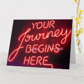 Reise beginnt karte (Gelbe Blume)