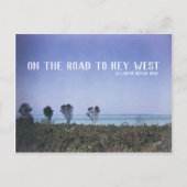 Reise-Bild-Atlantik-Blau Key Wests Retro Postkarte (Vorderseite)