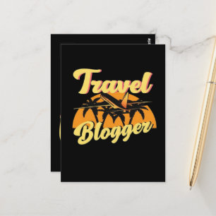 Reise-Blogger Postkarte