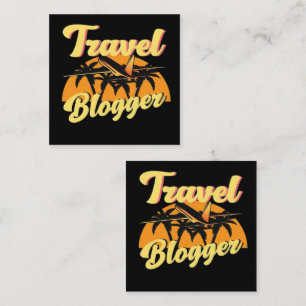 Reise-Blogger Quadratische Visitenkarte
