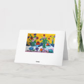 Reise-Blumen-Kunst-Weihnachtskarte Feiertagskarte (Rückseite)