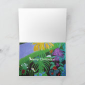 Reise-Blumen-Kunst-Weihnachtskarte Feiertagskarte (Innenseite)