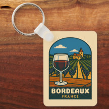 Reise Bordeaux Frankreich Weinberg Retro Vintage