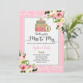 Reise Bridal Dusche Einladung Frau Floral Frau Mis (Stehend Vorderseite)