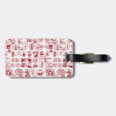 Reise-Briefmarken Gepäckanhänger (Rückseite horizontal)