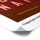 REISE - Chile-Torres del Paine Poster (Ecke)