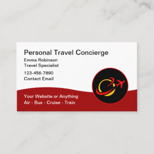 Reise-Concierge und Werbeaktionen Visitenkarte