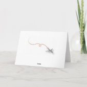 Reise danken Ihnen zu kardieren Dankeskarte (Rückseite)