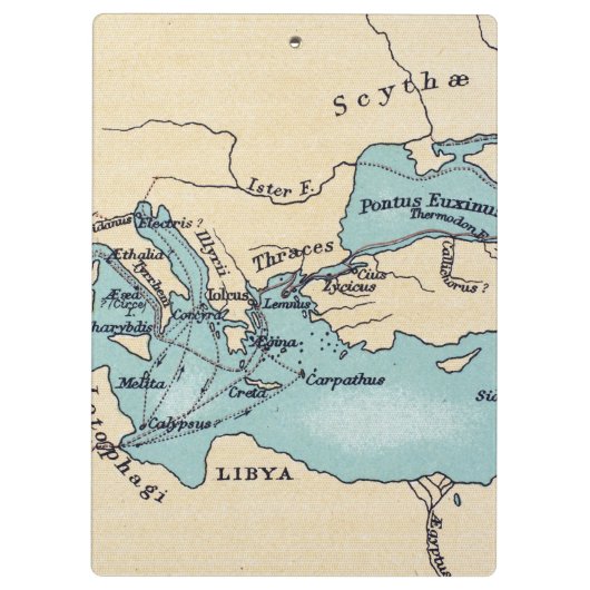 REISE DER ARGONAUTEN KLEMMBRETT (Rückseite)