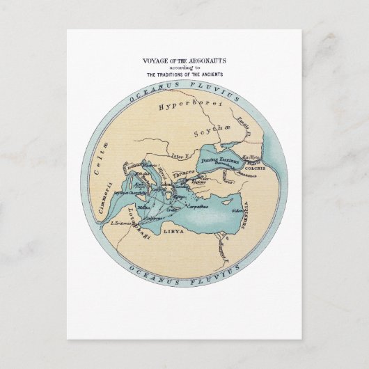 REISE DER ARGONAUTEN POSTKARTE (Vorderseite)