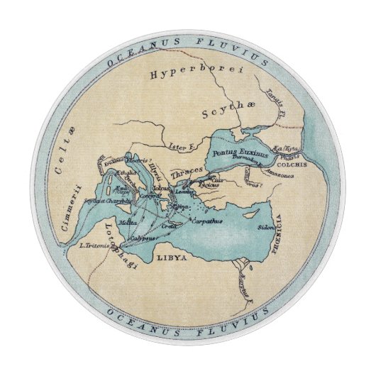 REISE DER ARGONAUTEN SCHNEIDEBRETT (Vorderseite)