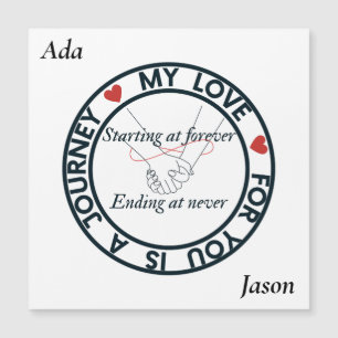 Reise der endlosen Liebe Magnetkarte