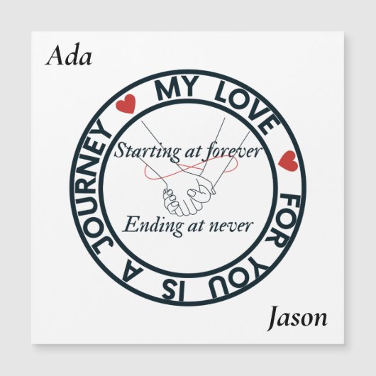 Reise der endlosen Liebe Magnetkarte (Vorderseite)