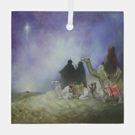 Reise der Magi Ornament Aus Glas (Rückseite)