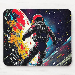 Reise des Astronauten   Cosmic Shatter Mousepad