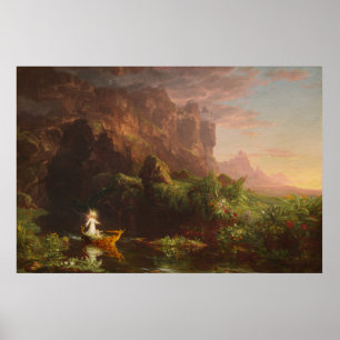 Reise des Lebens: Kindheit — Thomas Cole Poster