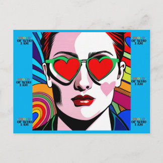 Reise des Stolzes und Identitätskarte Postkarte