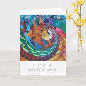 "REISE DES VAKA III " KARTE (Gelbe Blume)