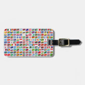 Reise Design Flaggen der Welt Gepäckanhänger (Vorderseite horizontal)