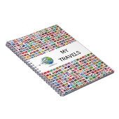 Reise Design Flaggen der Welt Notizblock (Rechte Seite)
