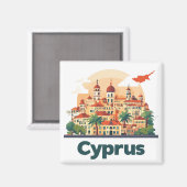 Reise Design für Zypern 🗺️ Magnet (Vorderseite/Rückseite)