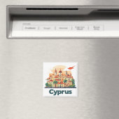 Reise Design für Zypern 🗺️ Magnet (In Situ (Geschirrspüler))
