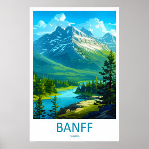 Reise-Druck Banff National Park Wandkunst Banff Poster
