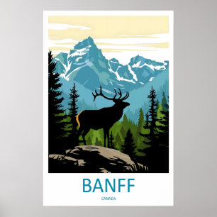 Reise-Druck Wandbild Banff Nationalpark Banff Poster