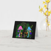 Reise durch bunte Pilze Karte (Gelbe Blume)