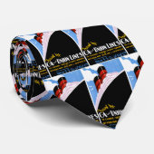 Reise durch C und A und Gewerkschafts-Linien Krawatte (Gerollt)