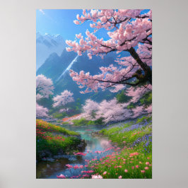 Reise durch Cherry Blossom Bliss Poster