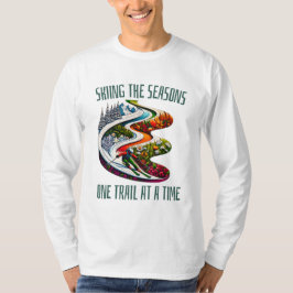 Reise durch das Abenteuer der Saison Ski T-Shirt