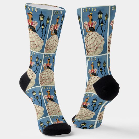 Reise durch das alte Spanien Socken (Gewinkelt)
