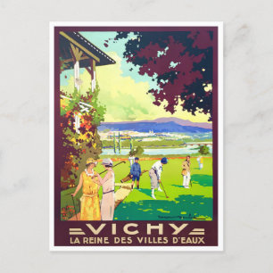 Reise durch das Vichy-Frankreich der Vergangenheit Postkarte