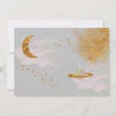 Reise durch den Galaxien-Raum Geburtstag Einladung (Rückseite)