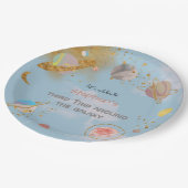 Reise durch den Galaxienraum Geburtstag Pappteller (Schrägansicht)