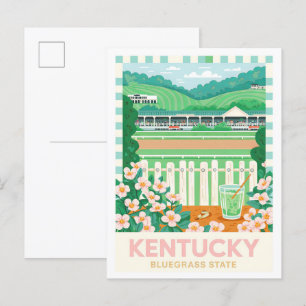 Reise durch den Kentucky Bluegrass-Staat USA im So Postkarte